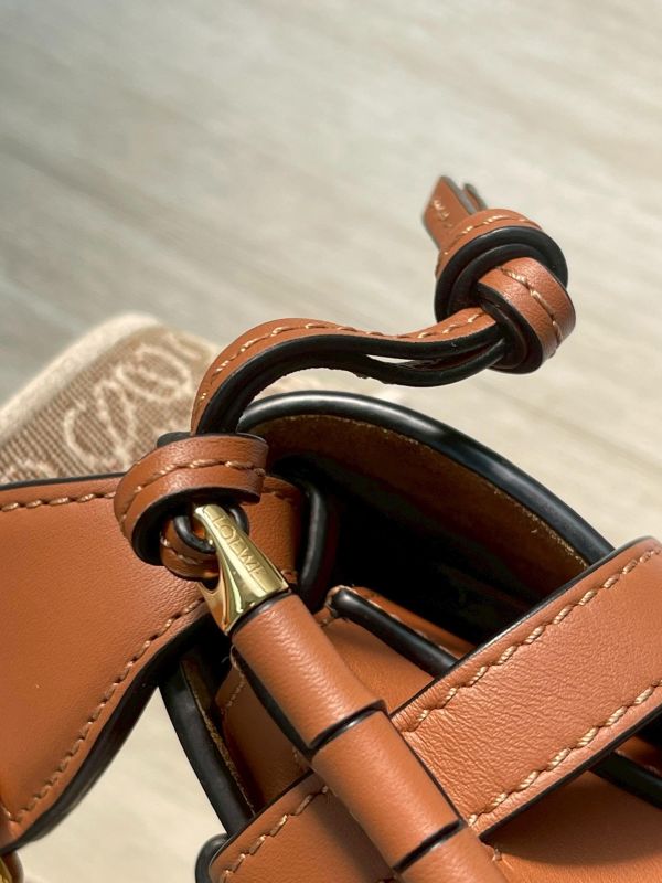 【95成新】LOEWE MINI GATE 雙層包 焦糖 
