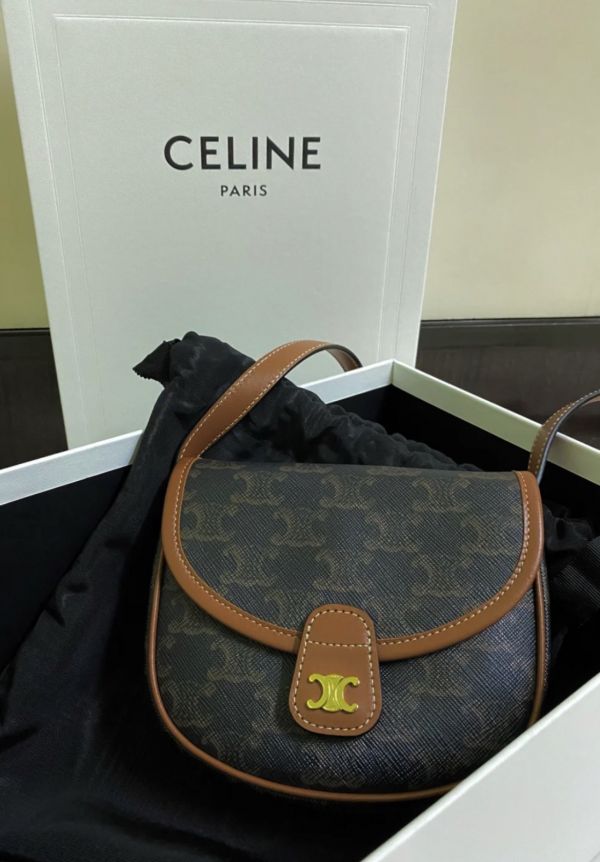 【6期 0 利率】【現金價】CELINE MINI BESACE馬鞍包 