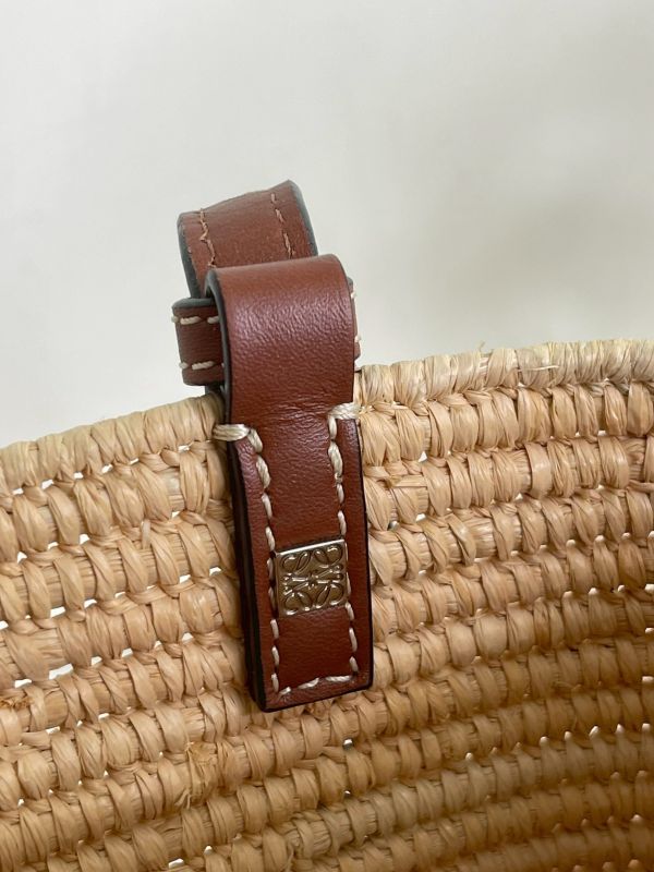 【分期0利率】LOEWE 手提肩背草編包【9成新】 