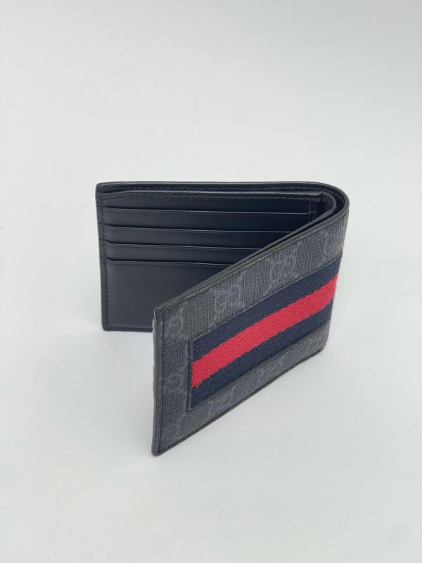 【9成新】GUCCI 織帶8卡短夾 