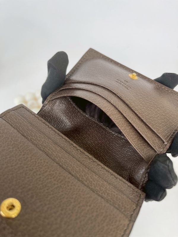 【分期0利率】GUCCI OPHIDIA GG零錢對開短夾【95成新】 