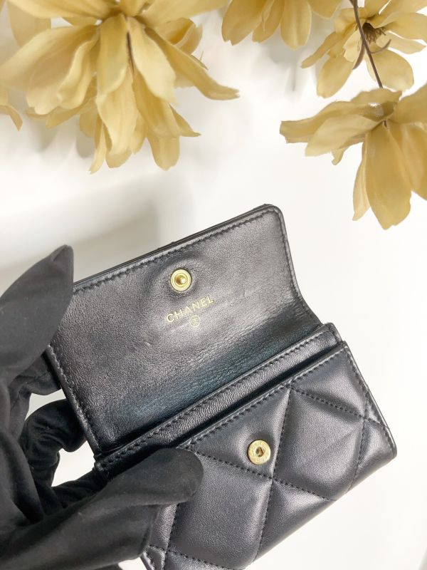 【分期0利率】CHANEL 19口蓋卡包【88成新】 
