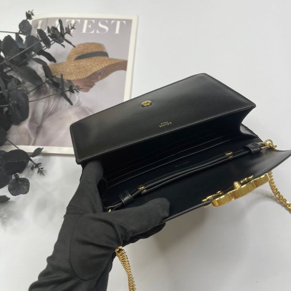 【12期0利率】CELINE MARGO 亮澤牛皮革WOC【台灣購證】【全新閒置】 