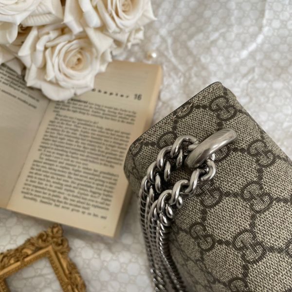 【9.5成新】【12期0利率】Gucci Dionysus雙G老花酒神包28cm 