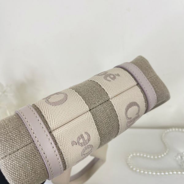 【12期0利率】CHLOE  MINI WOODY TOTE背帶刺繡款【99新】 
