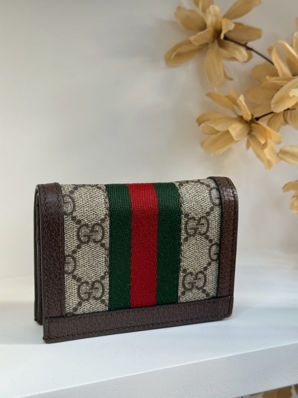 【分期0利率】GUCCI OPHIDIA GG零錢對開短夾【9成新】 