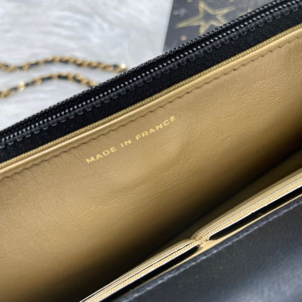 【12期0利率】CHANEL 羊皮金球WOC【95成新】 