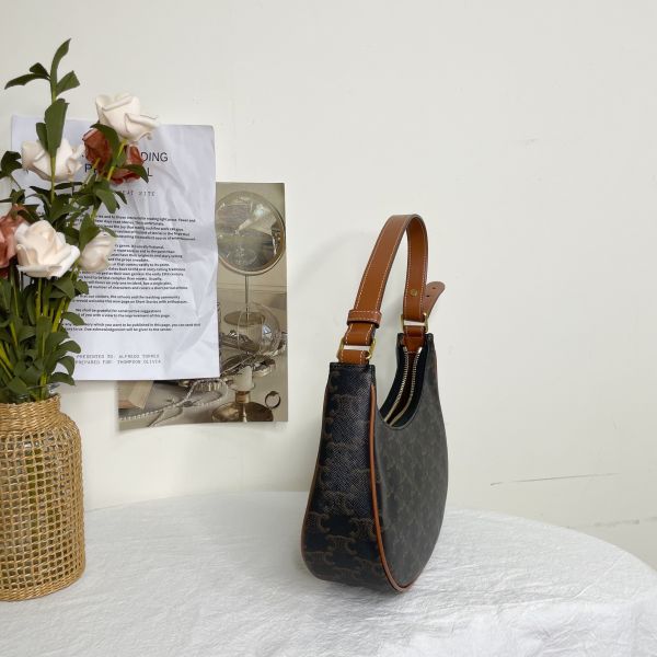 【12期0利率】CELINE AVA 標誌印花牛皮革手袋【全新閒置】 