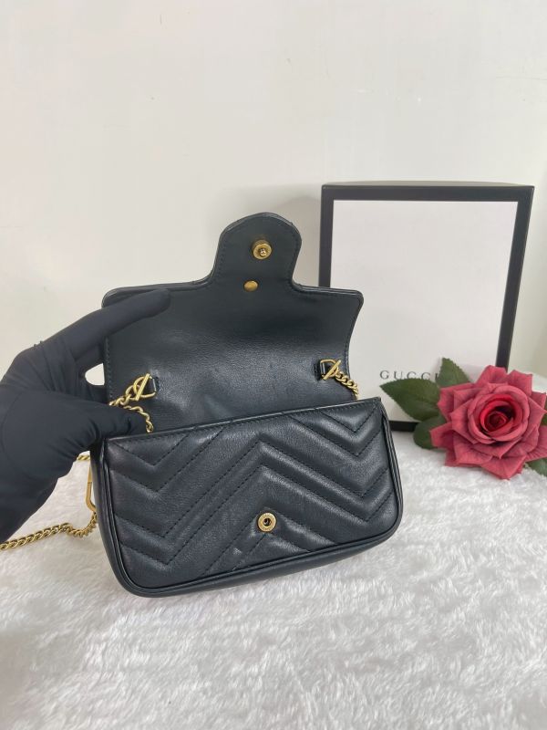 【分期0利率】GUCCI Marmont 迷你肩背包【9成新】 