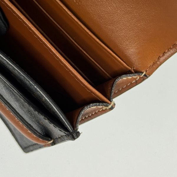 【12期0利率】CELINE 凱旋門翻蓋雙層卡包【9成新】 