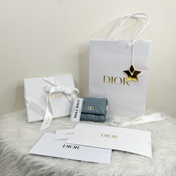 【12期0利率】DIOR CARO 藤格短夾【全新品】 