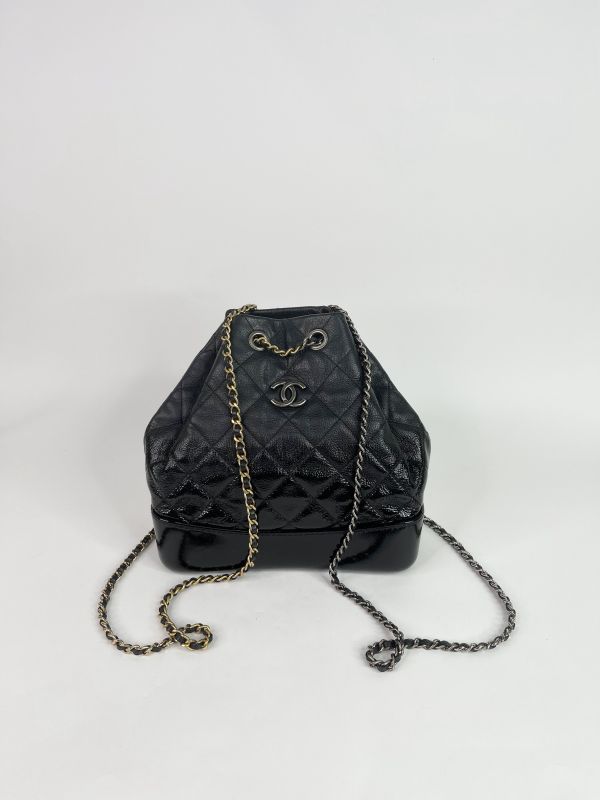 【9成新】CHANEL Gabrielle 後背包 漆皮漸層 