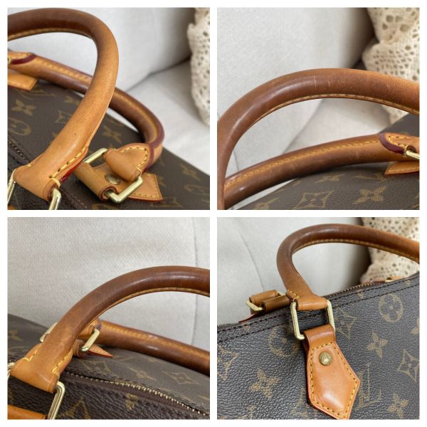 【12 期0利率】LV SPEEDY 30 經典Monogram手提波士頓包【9成新】 