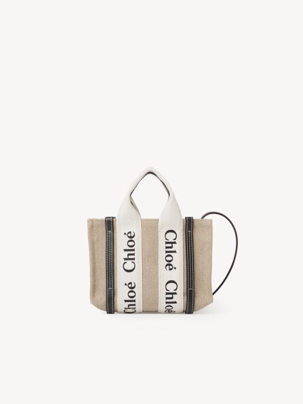 【12期0利率】【現金價】Chloé  背帶款迷你Woody Tote Bag 