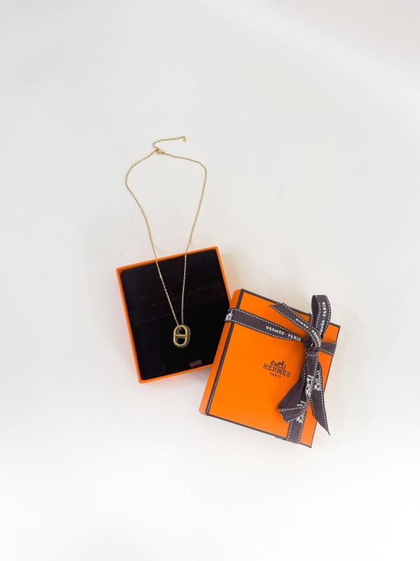 【95成新】HERMES 豬鼻項鍊 