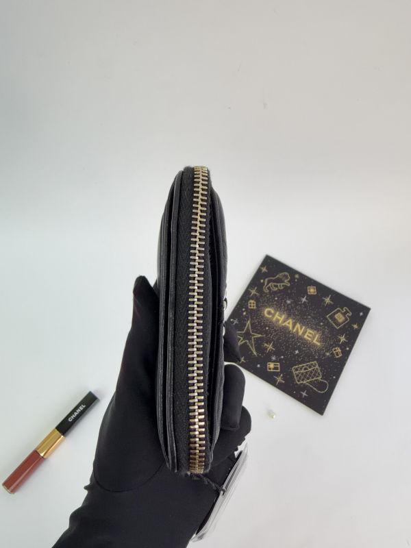 【9成新】CHANEL 19 吐司拉鍊零錢包 