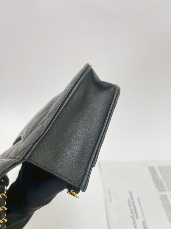 【95成新】CHANEL  WOC 羊皮金扣 
