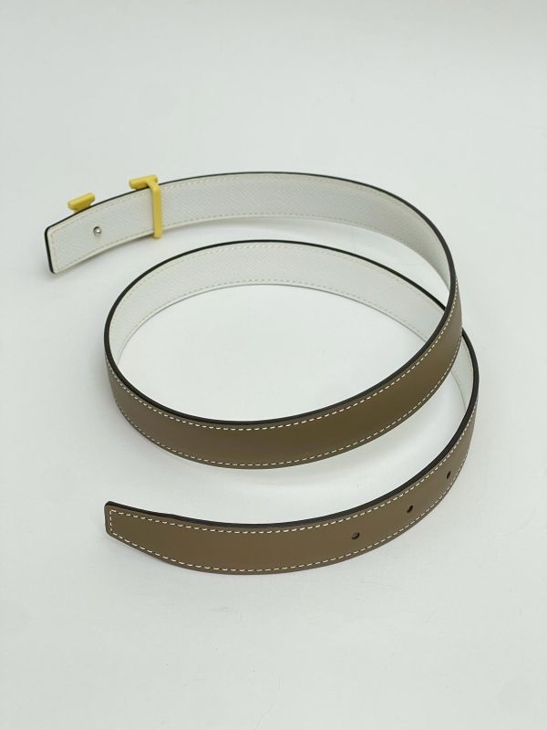 【95成新】HERMES 漸層琺瑯雙面皮帶 24MM 