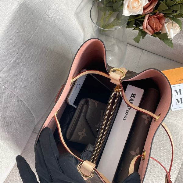 【未用閒置品】【12期0利率】LV NéoNoé復刻編織提把老花水桶包 
