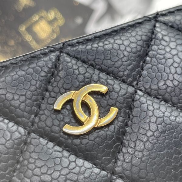 【12期0利率】CHANEL COCO經典牛皮拉鍊零錢包【85成新】 