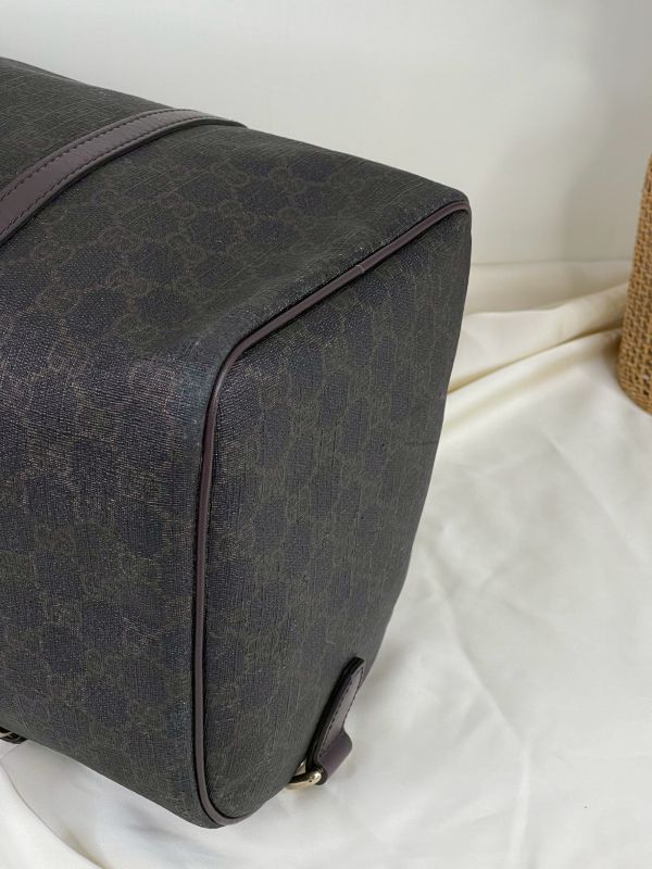 【分期0利率】GUCCI 老款滿版雙G帆布波士頓包【9成新】 