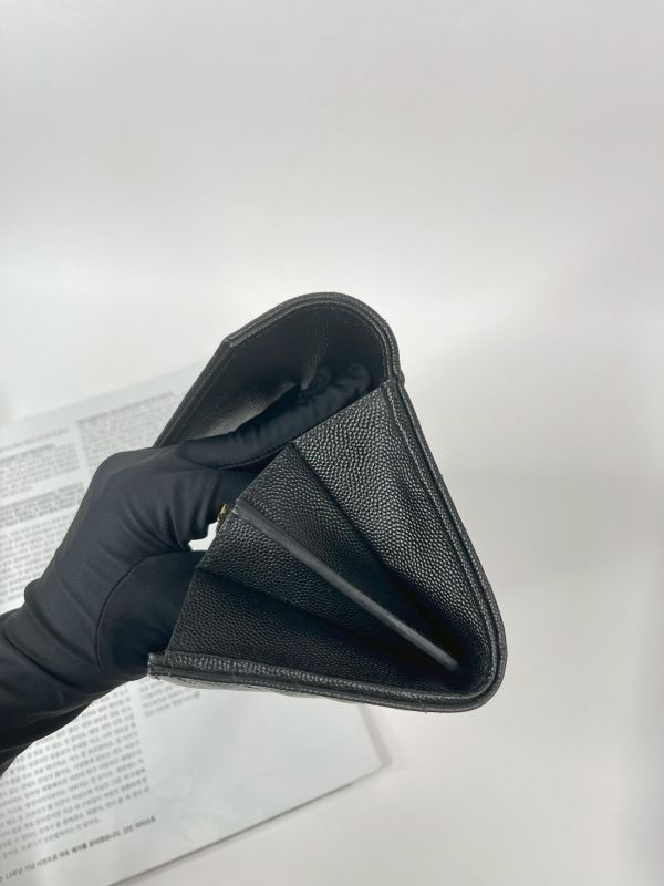 【95成新】YSL MONOGRAM 魚子醬信封長夾 