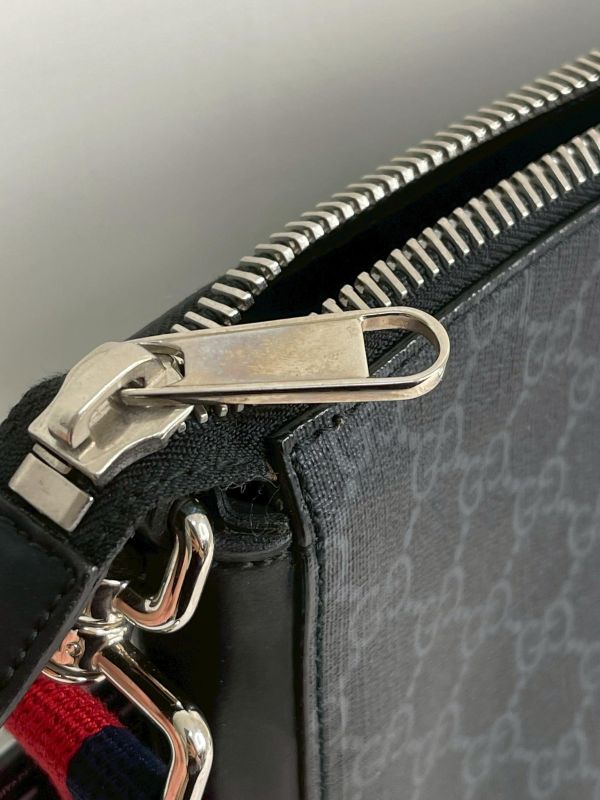 【9成新】GUCCI GG SUPREME 斜背包 