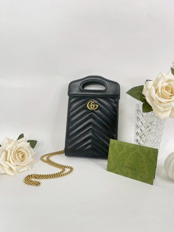 【分期0利率】GUCCI MARMONT 鏈條手機包【9成新】 