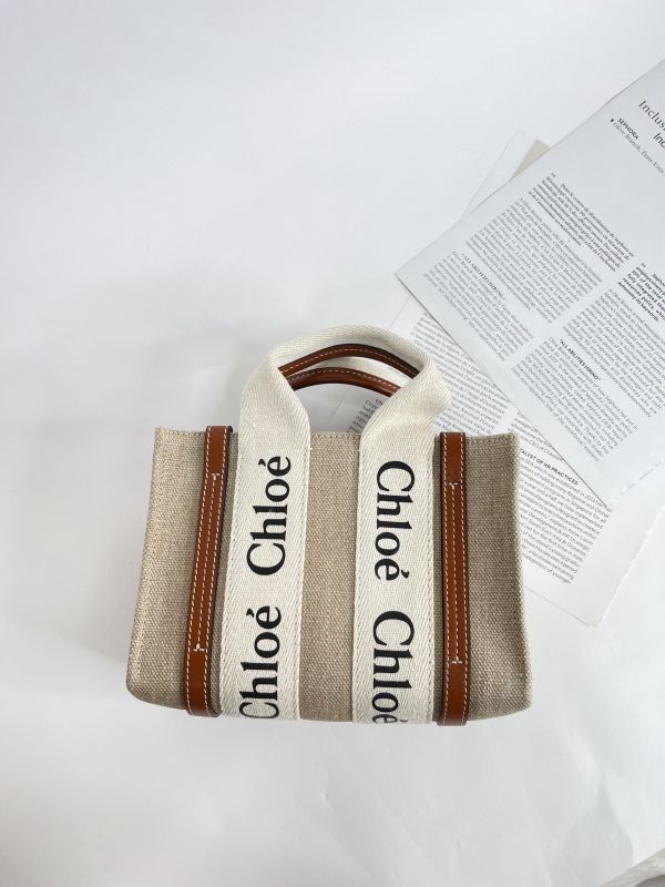 【95成新】CHLOE WOODY TOTE 迷你 棕 