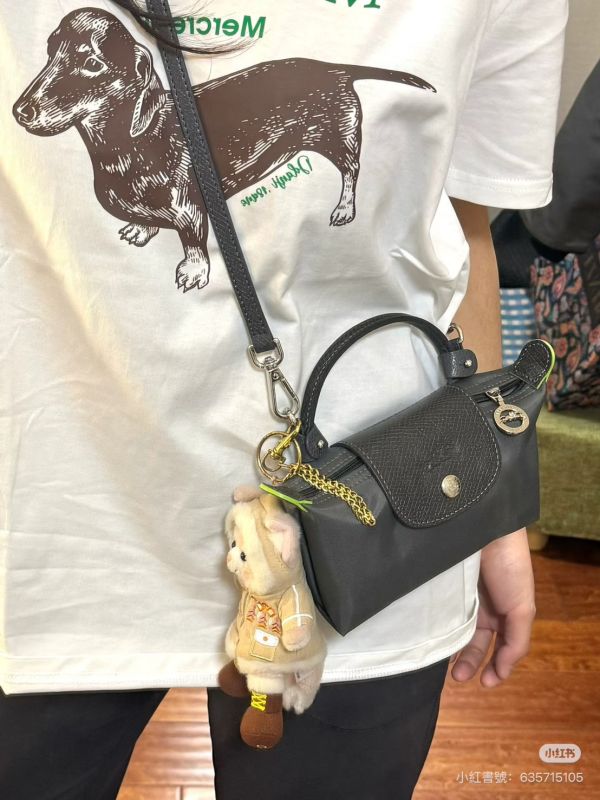 【分期0利率】LONGCHAMP Le Pliage Original 附提把的小袋子【9成新】 