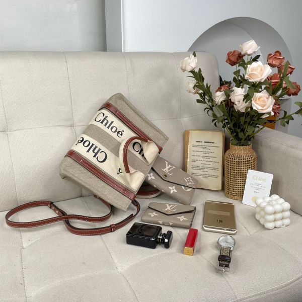 【12期0利率】CHLOE SMALL WOODY TOTE【9成新】 