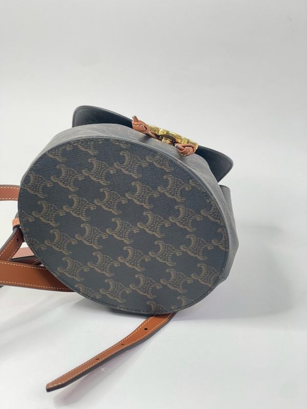 【99成新】CELINE BONNIE標誌印花背包 