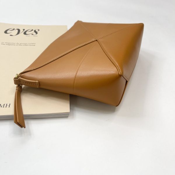 【12期0利率】LOEWE PUZZLE FOLD POUCH  沙色【99成新】 