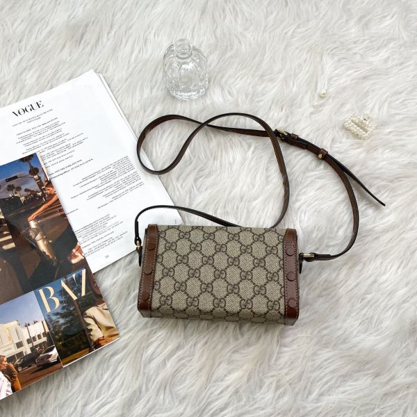 【12期0利率】Gucci 馬銜扣 1955 迷你包【95成新】 