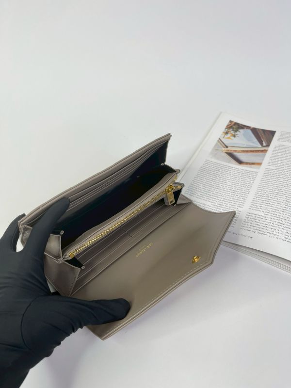 【95成新】YSL CASSANDRE小羊皮大信封長夾 