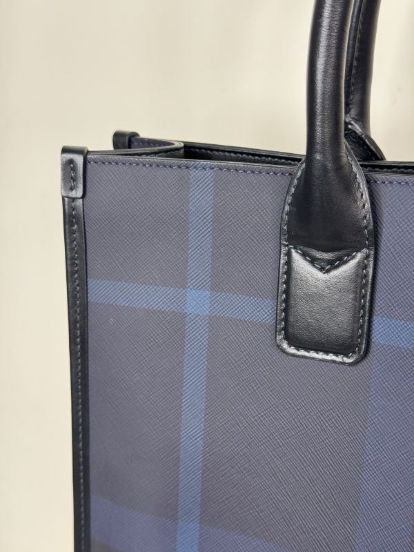 【分期0利率】BURBERRY DANNY 防刮格紋兩用公事包【95成新】 
