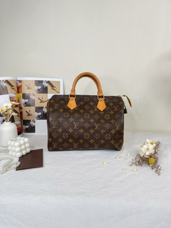 【分期0利率】LV SPEEDY 30 經典Monogram手提波士頓包【9成新】 