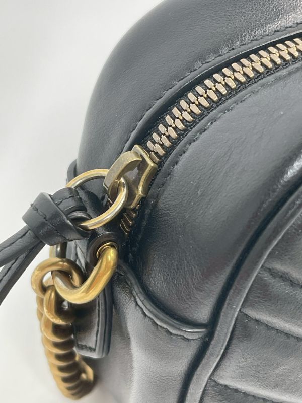 【分期0利率】GUCCI Marmont 相機包黑金【9成新】 