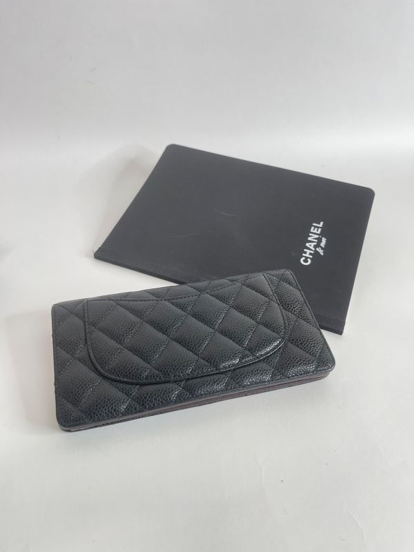 【分期0利率】CHANEL 魚子醬對開長夾【9成新】 