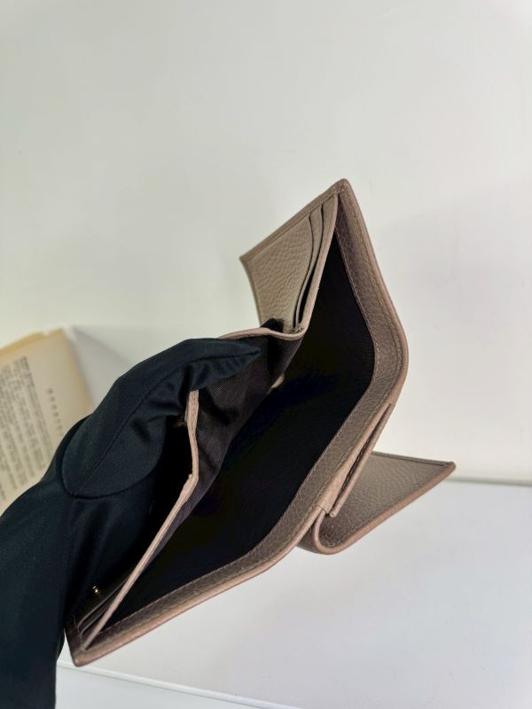 【分期0利率】GUCCI GG MARMONT荔枝皮雙層零錢袋三折短夾【9成新】 