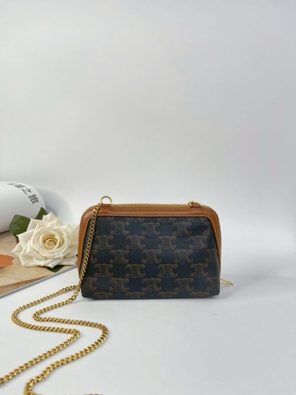 【95成新】CELINE 旋門滿版迷你貝殼包 