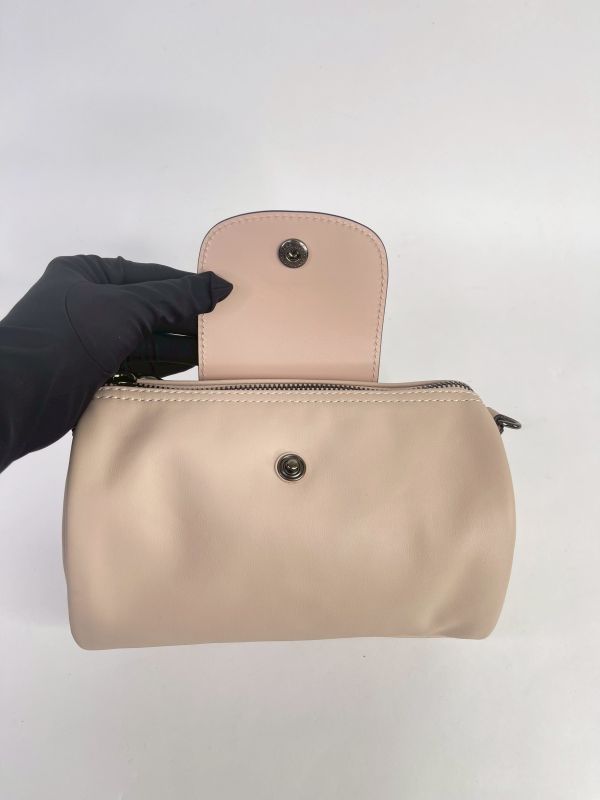 【99成新】LONGCHAMP LE PLIAGE XTRA系列牛皮圓筒斜背包 