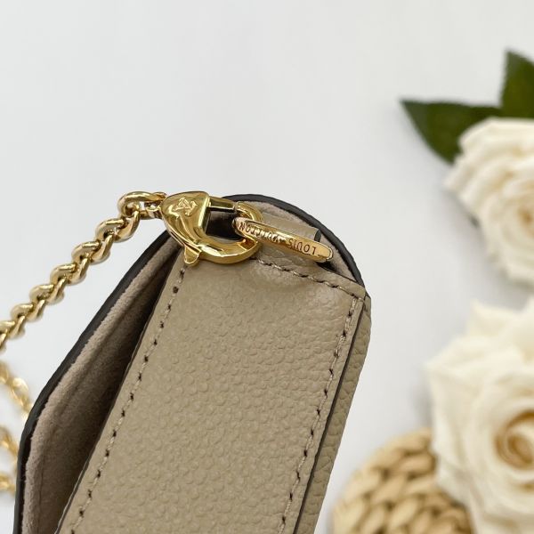 【12期0利率】LV Félicie Pochette斑鳩灰 【99成新】 