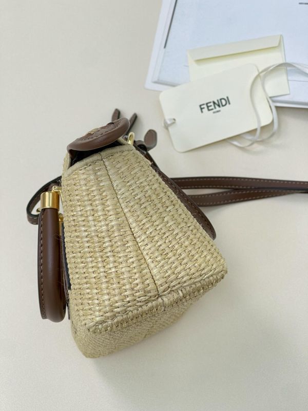 【95成新】FENDI BY THE WAY 竹編兩用迷你波士頓包 