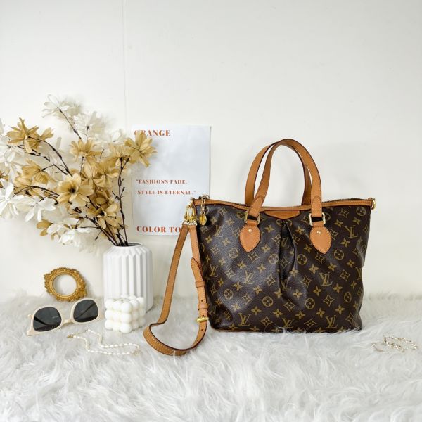 【12期0利率】LV Palermo手提側背兩用包【85成新】 