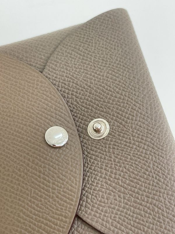 【分期0利率】HERMES Calvi Duo雙層卡片套【95成新】 