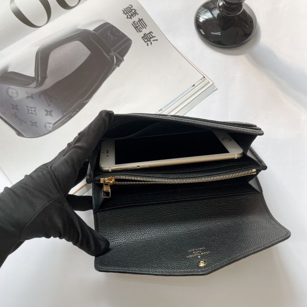 【12期0利率】LV Sarah 老花信封長夾【95成新】 