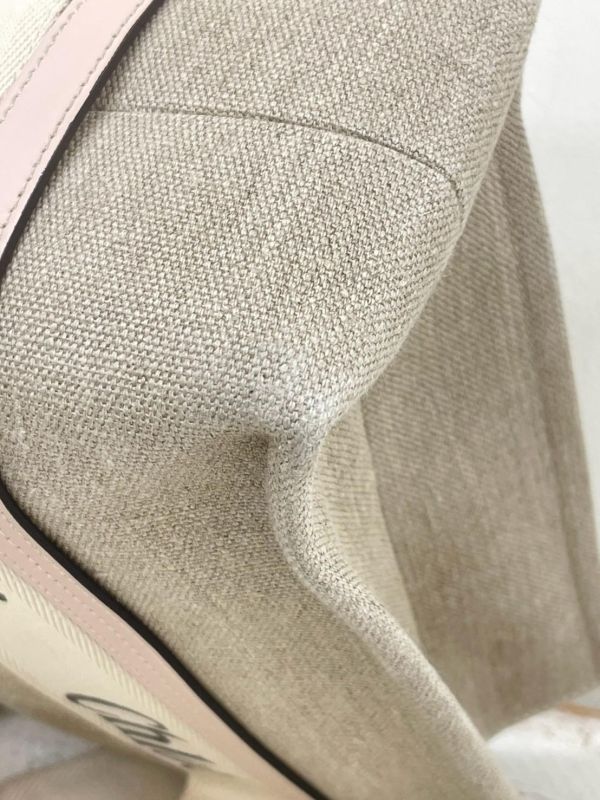 【9成新】Chloé 中號Woody Tote Bag 粉 