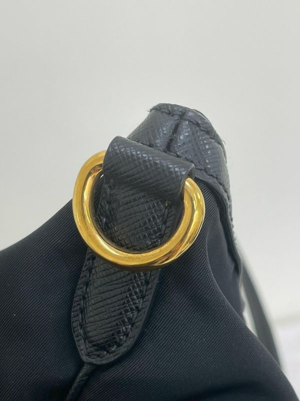 【95成新】PRADA 浮雕LOGO 尼龍托特包 