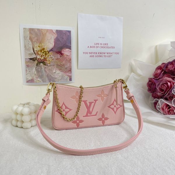 【12期0利率】LV EASY POUCH 漸層皮革斜背包【全新閒置】 